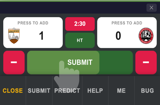hand pressing a button to show the user pressing a button