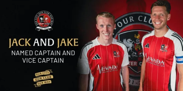 Jack Fitzwater named captain and Jake Doyle-Hayes appointed vice-captain | Exeter City F.C.